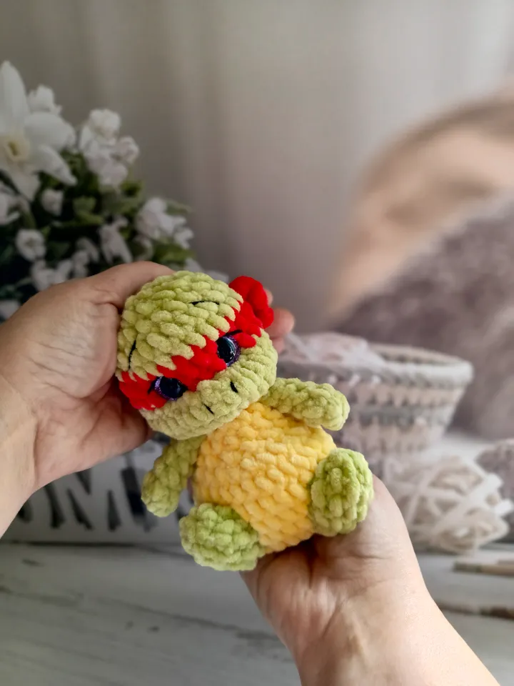 Ninja Turtles Amigurumi Crochet Toy Pattern PDF, Stuffed Plush Easy Amigurumi Animal Crochet Pattern