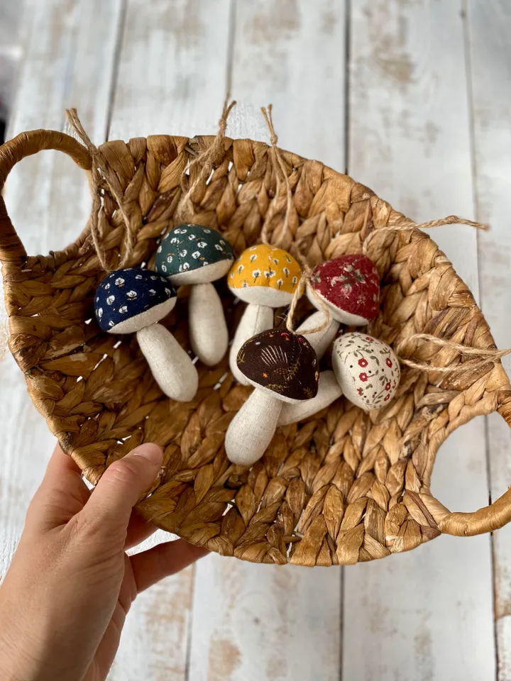 PDF sewing pattern fabric mushroom