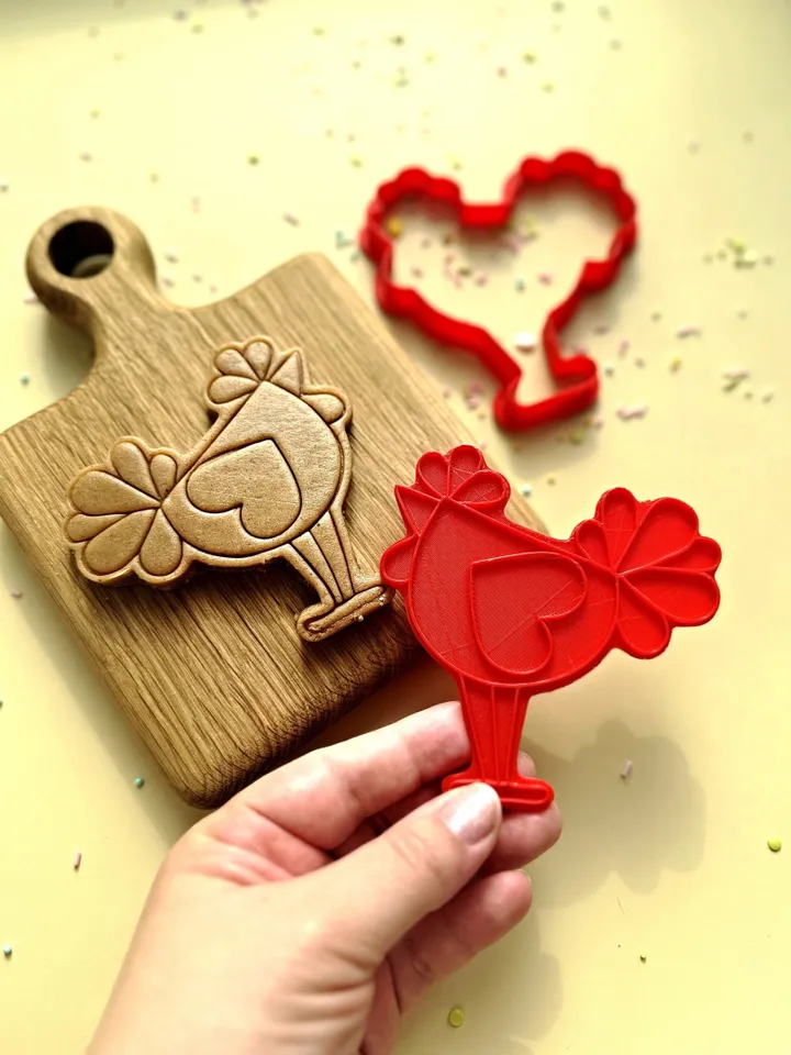 Easter cookie cutter Custom stamp for cake topper gingerbread decor cutters sugar cookies polimer clay