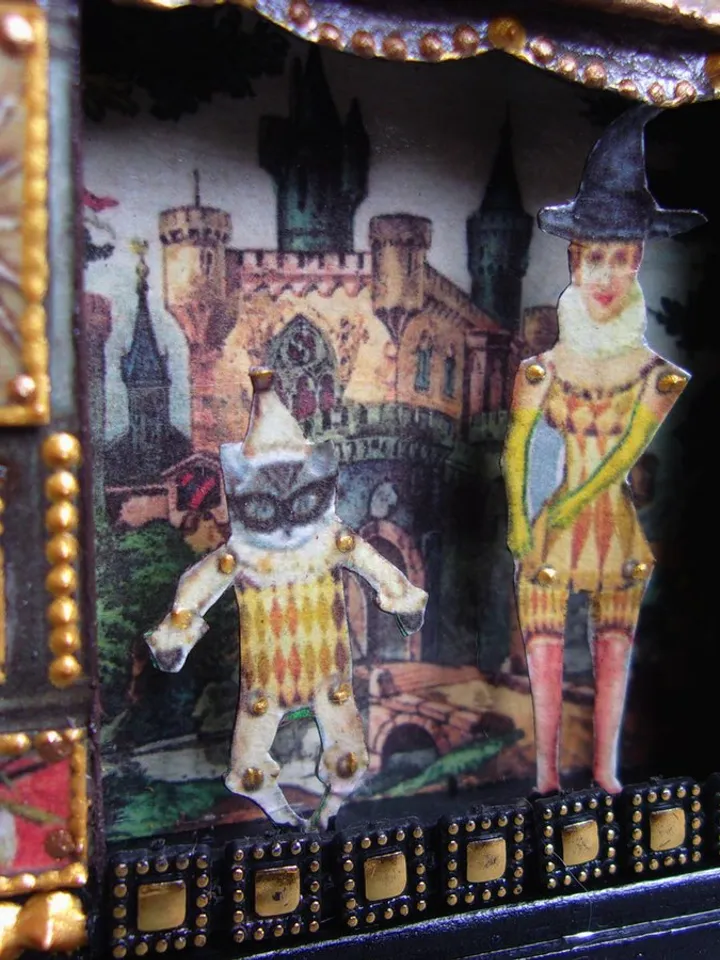 Puppet show. Dollhouse miniature.1:12 scale.