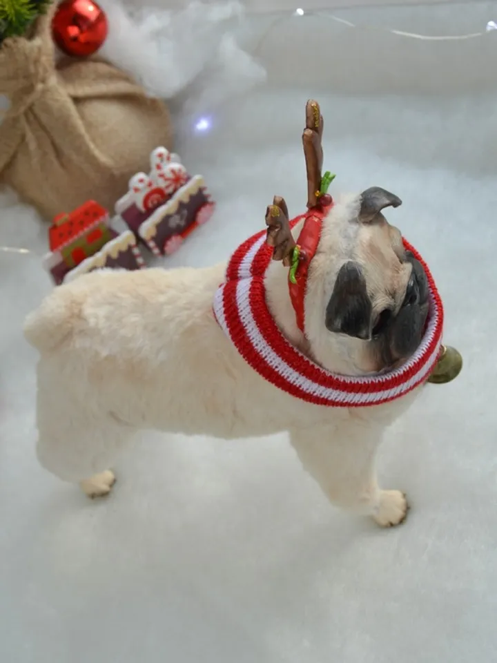 Pug dog realistic toy