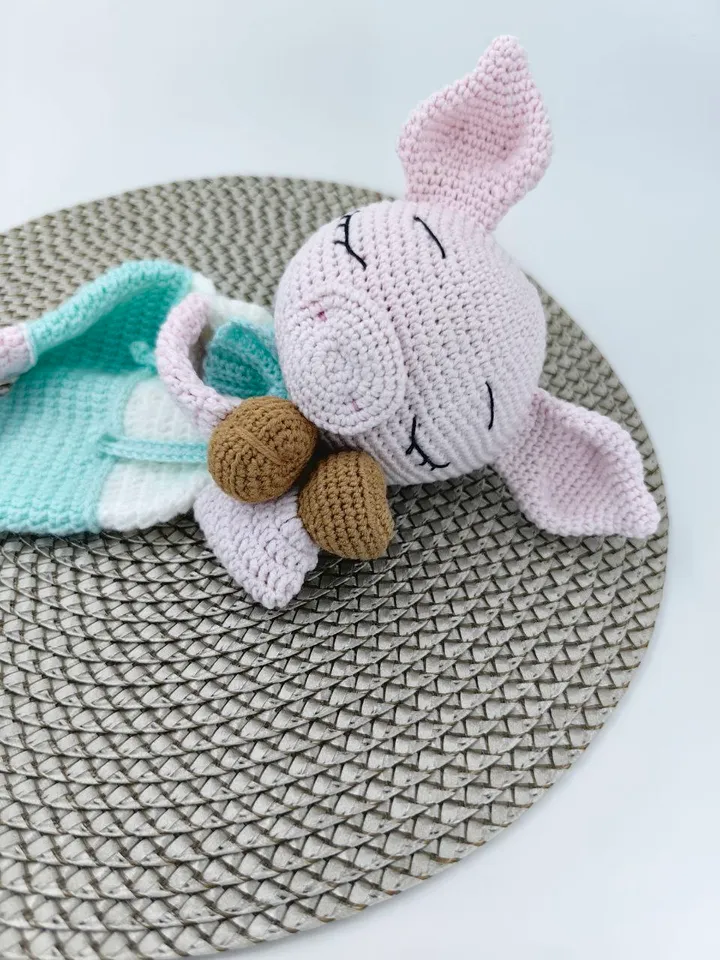 Pig Baby Lovey Crochet Pattern