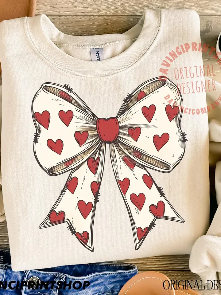 Coquette Bow Heart Png, Valentine Design Png, Valentine Bow Design, Valentine Gift, Heart Love Png, Valentine Png, Heart png, Sublimation
