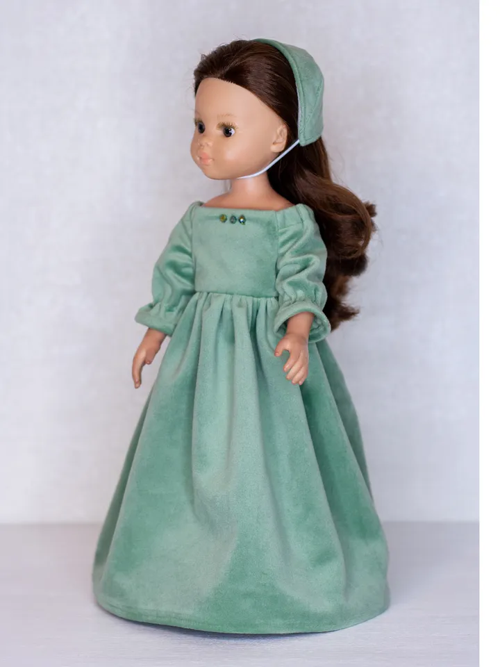 Paola Reina doll dress, Dianna Effner Little Darling clothes, 13 inch doll dress waist 13 - 14,5 cm