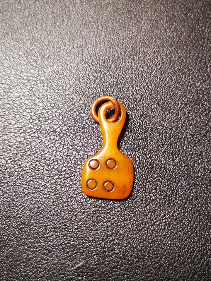 Yak Bone Carved Mantra Dot Mala Pendant,Bead Counter Clip, Prayer Bead Accessories,Gandhanra Tibetan Amulet
