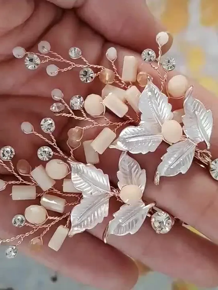 Rose Gold | Blush Boho Bridal Earrings | Chandelier Statement Wedding Earrings | Floral Wedding Jewelry | Bridesmiad Gift | Laurel Jewelry