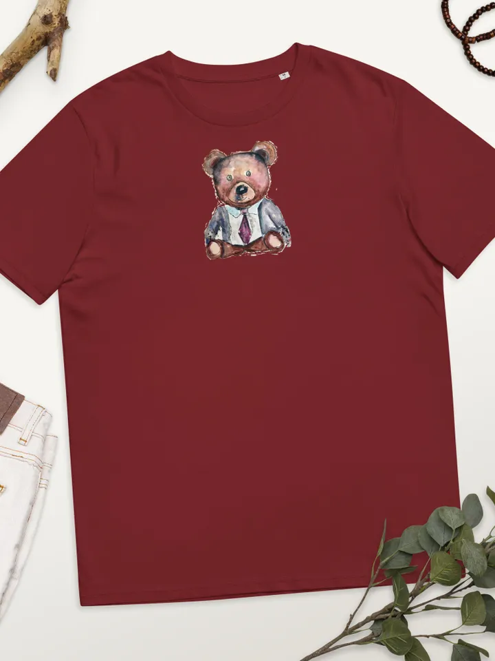 Teddy bear Unisex organic cotton unique design t-shirt
