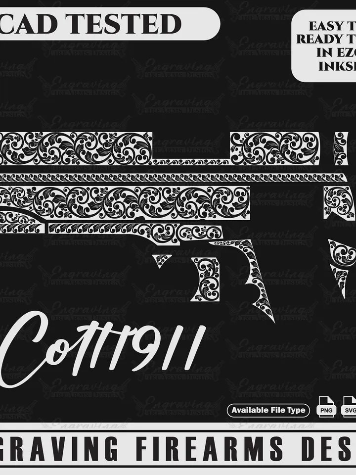 Engraving Firearms Design Colt Scroll Design Final