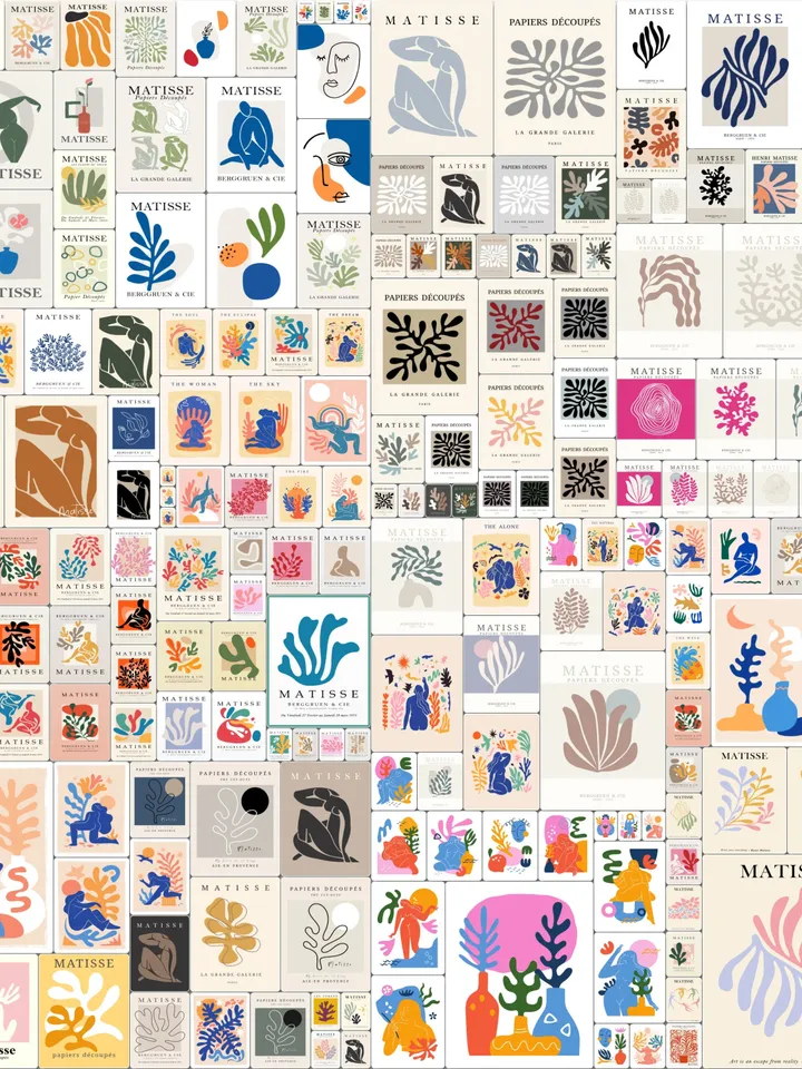 Matisse Art Print Set of 220+, Aesthetic Matisse Poster, Abstract Wall Art, Gallery Wall Set, Museum Exhibition Art, Matisse Digital Poster
