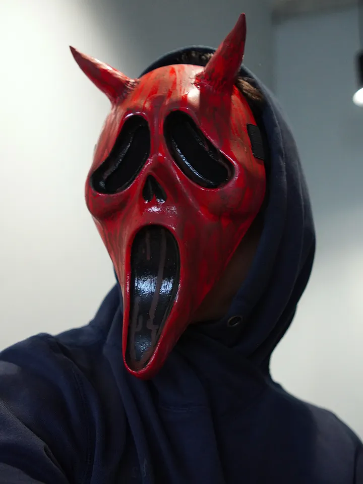 Killer Devil with Horns Mask Dead by daylight mask wearable halloween costume cosplay survival horror game Killer mask