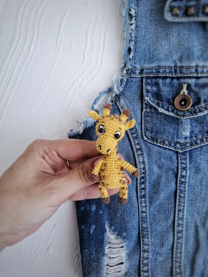 PDF Crochet SET Brooches Pattern: Giraffe, Lion, Koala, Amigurumi Brooch Pattern Crochet small toy Keychain Amigurumi Pattern Animal Pattern