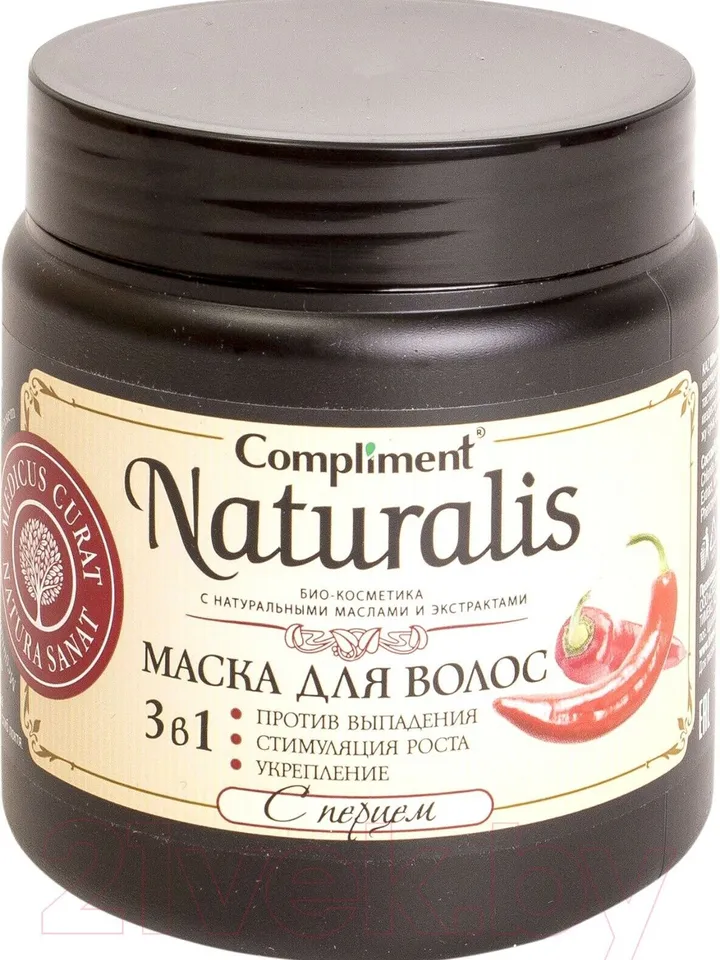 Compliment Hair mask 3in1 with pepper, against hair loss, growth stimulation and strengthening Naturalis 500 ml