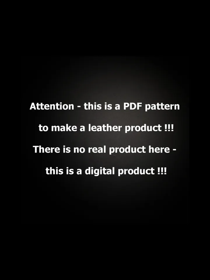 Leather pattern to make a leather bag - Olesya. BG32