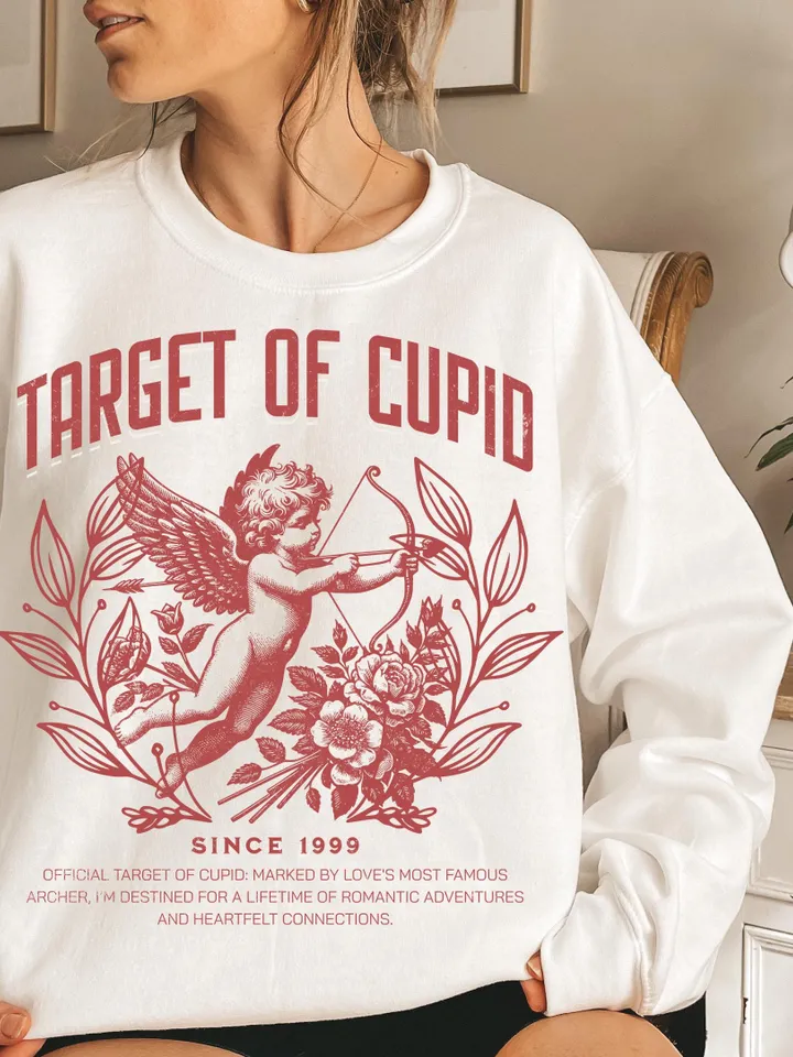 Cupid's Target, Coquette Valentine, Social Club Png, Retro valentines png,valentines day png,Trendy png, Valentine Coquette Png,Valentine