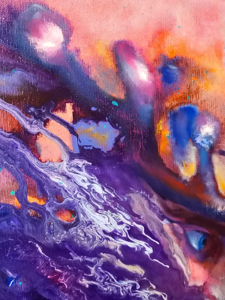 Abstract Art Man Oil Painting Original President Russia Putin King Artist Svinar Oksana