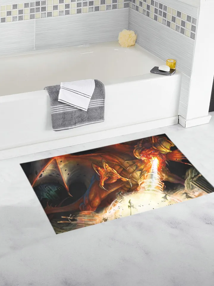 Dungeons and Dragons Bath Mat, Bath Rug
