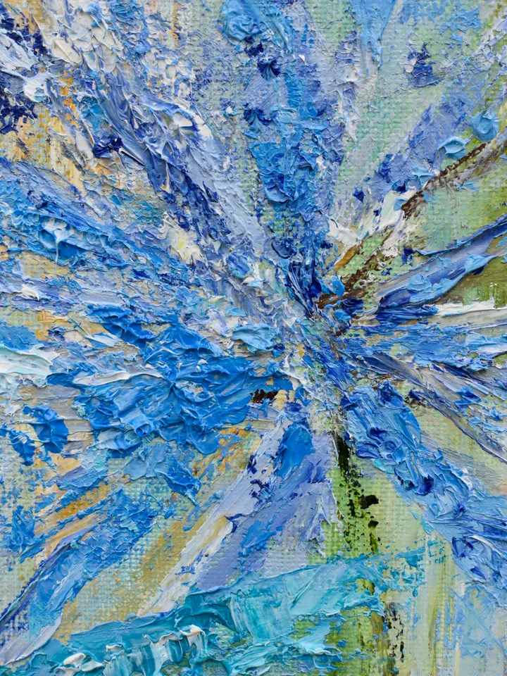 Angel oil Painting Original Art Fairytale Artwork | Butterflyes Art Angel Wings wall art