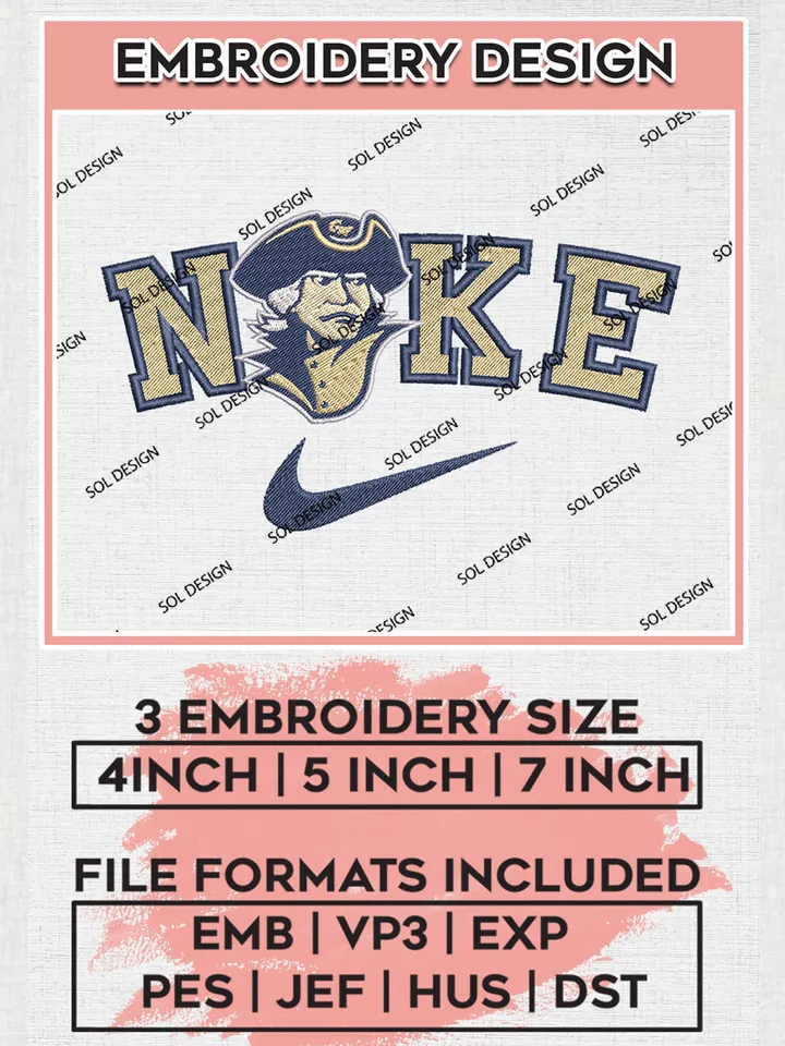 Nike George Washington Colonials Machine Embroidery Design, NCAA George Washington Colonials Embroidery Design files, NCAA Logo Embroidery Designs, NCAA Machine Embroidery Designs, Digital Download