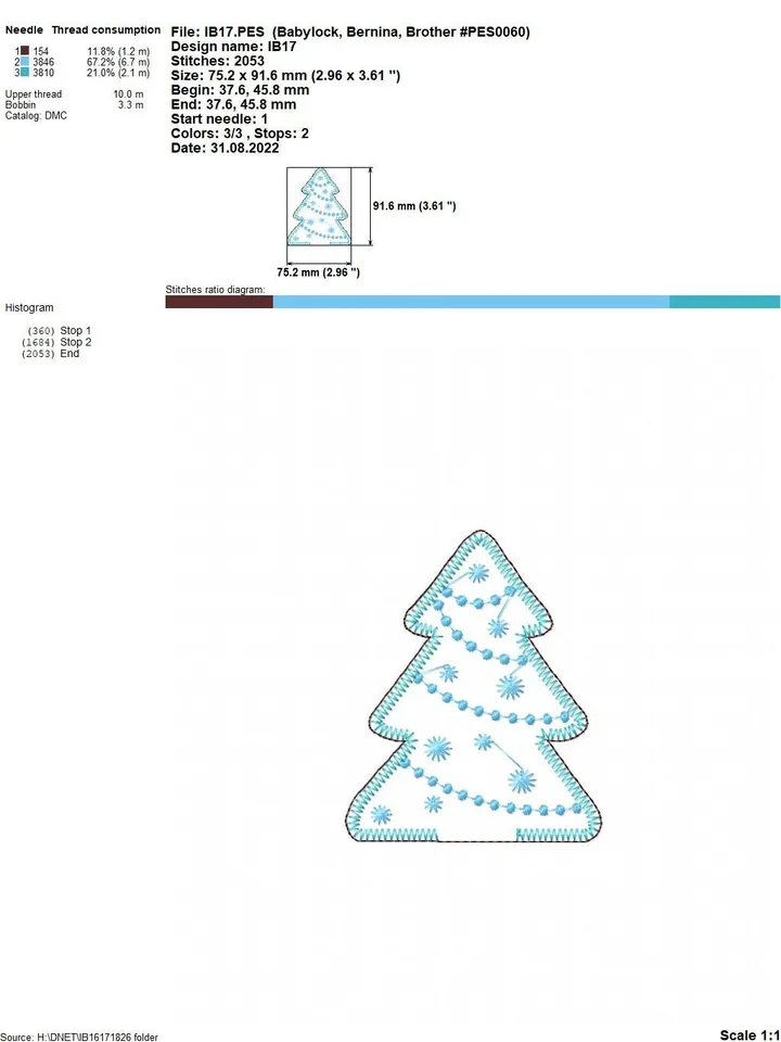 Christmas Tree Toys Set Machine Embroidery Design Pattern for Felt Machine Embroidery Pattern Chtistmas embroidery motif