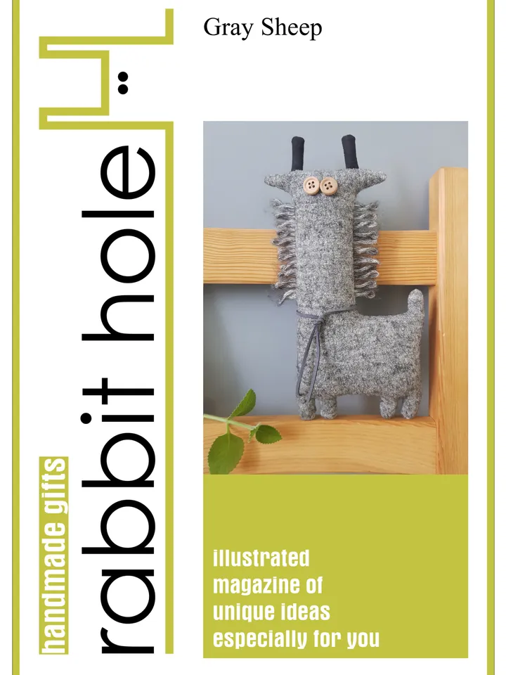 stuffed sheep sewing pattern PDF digital tutorial in English, stuffed animal sewing diy