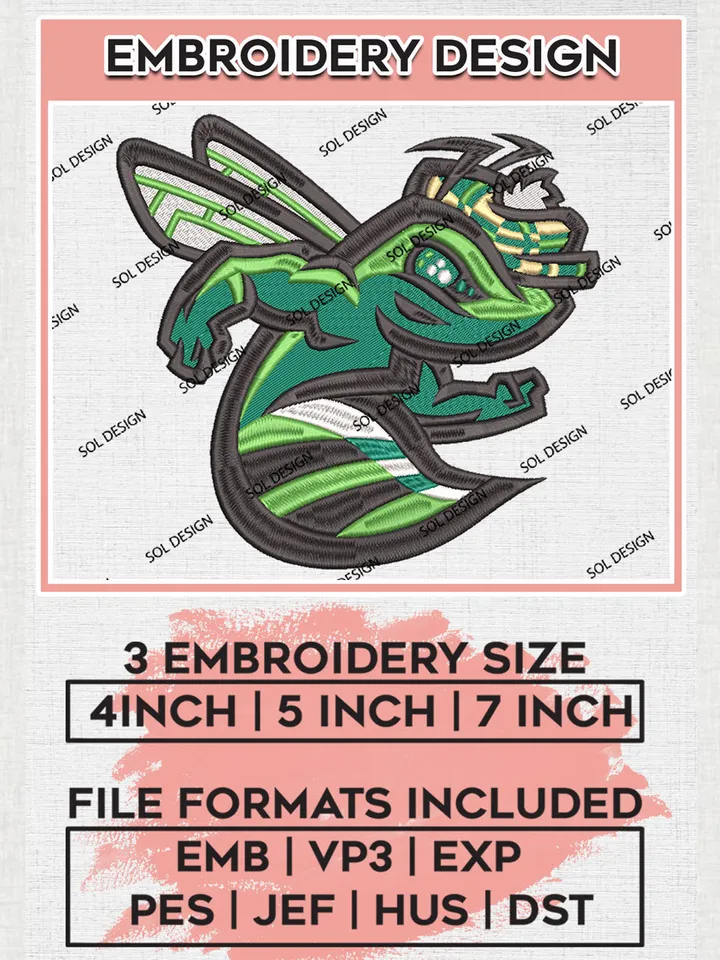 MiLB Augusta GreenJackets Embroidery Design Files, MiLB Augusta GreenJackets Logo, Minor League Baseball Logo Embroidery Designs, MiLB embroidery designs, Machine embroidery designs, Digital Download