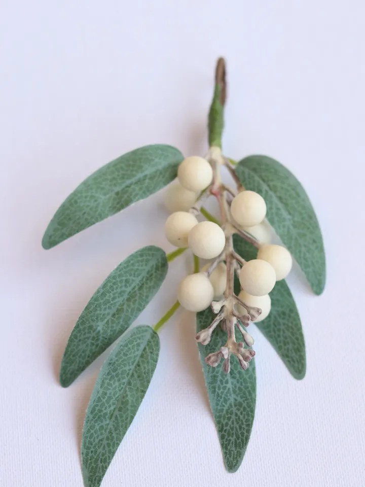 Mistletoe garland Christmas bunting Holiday Rustic Farmhouse Hanging Mistletoe decor
