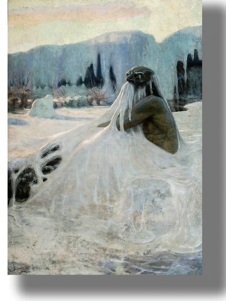 Water spirit in winter.