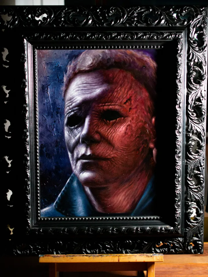 Original oil painting Michael Myers