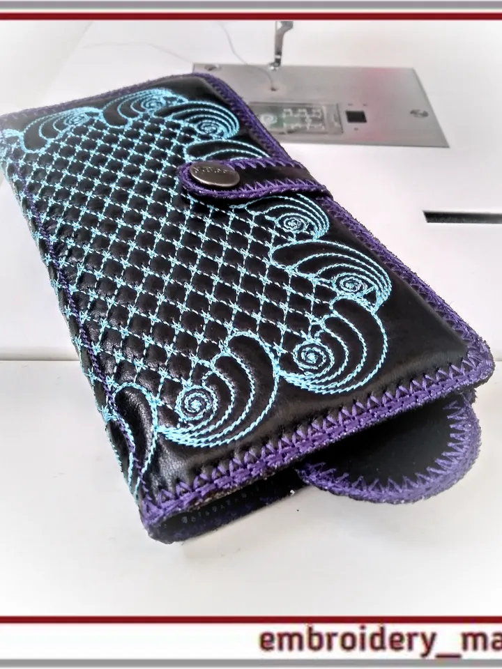 In the hoop embroidery design smartphone case 3.01 x 6.22 by Embroidery Manavi 05