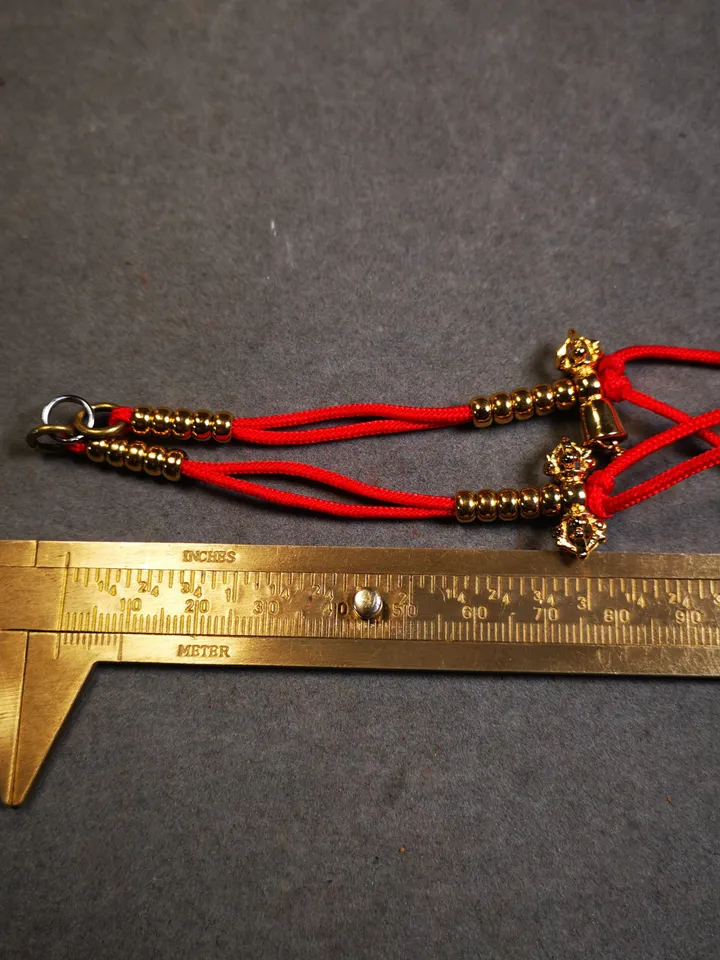 Gandhanra Handmade 5mm Gilded Tibetan Buddhist Prayer Bead Counters for 8-15mm Mala