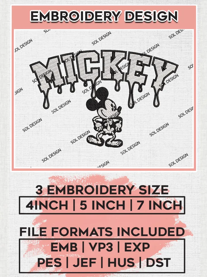 Halloween Mickey Mouse Skeleton Costume Drop Blood Name Embroidery designs, Happy Halloween Machine embroidery designs, Bluey Character embroidery files, Trick Or Treat Machine Embroidery Digitized Pes Files, Digital Download