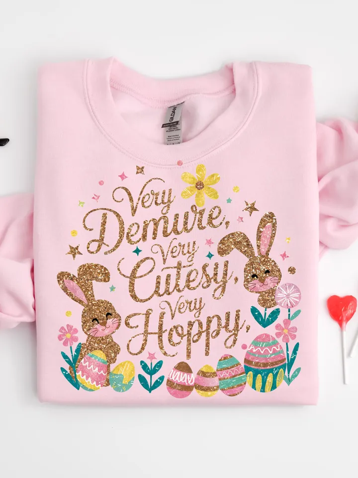 Very Demure Very Hoppy Png, Glitter Easter Coquette PNG, Easter Very Cutesy png, Hoppy Bunny PNG Glitter Easter Bunny Coquette PNG Bunny