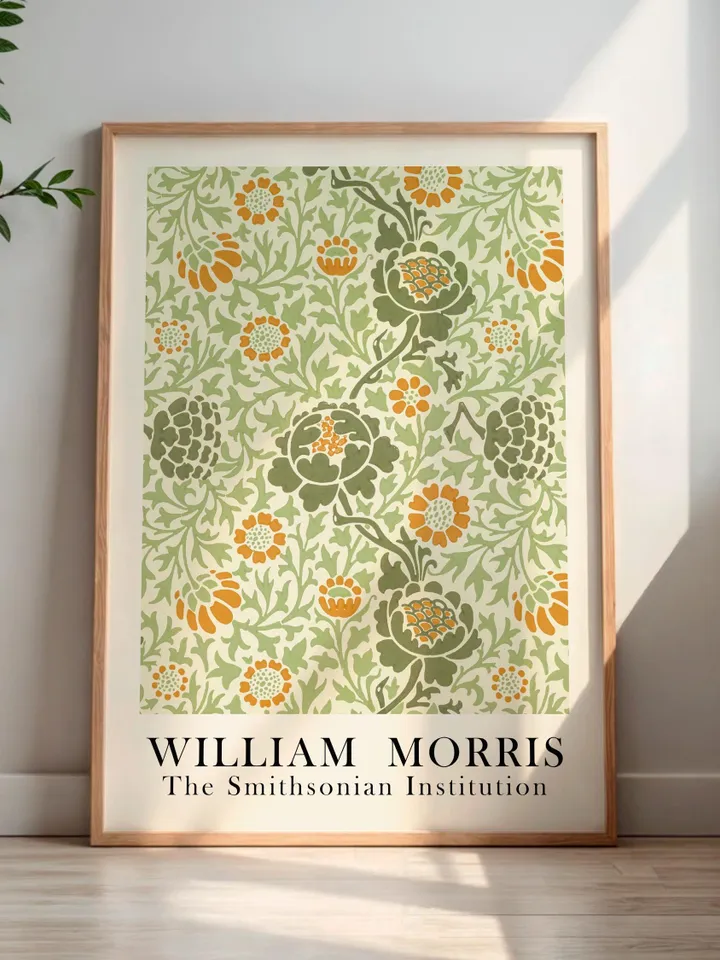 William Morris Wall Art, Vintage Botanical Print, Floral Poster Arts Decor, Digital Download, William Morris Print Digital Download 004