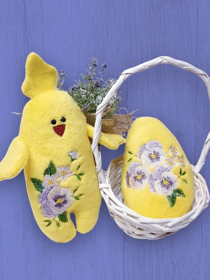 Easter Egg Easter Chicken Toys Machine embroidery design In The Hoop Project Machine Embroidery Patterns ITH embroidery Digital Pattern
