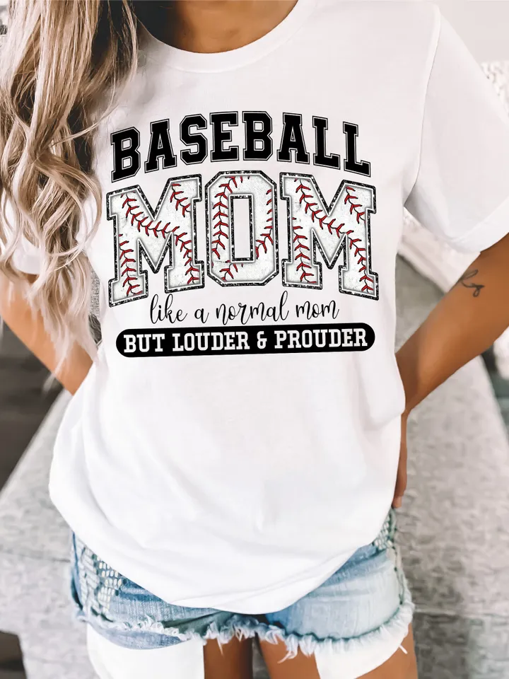 Baseball Mom PNG, Varsity, Distressed, Baseball  mama, Loud and Proud Baseball Mom, Sublimation Design Downloads