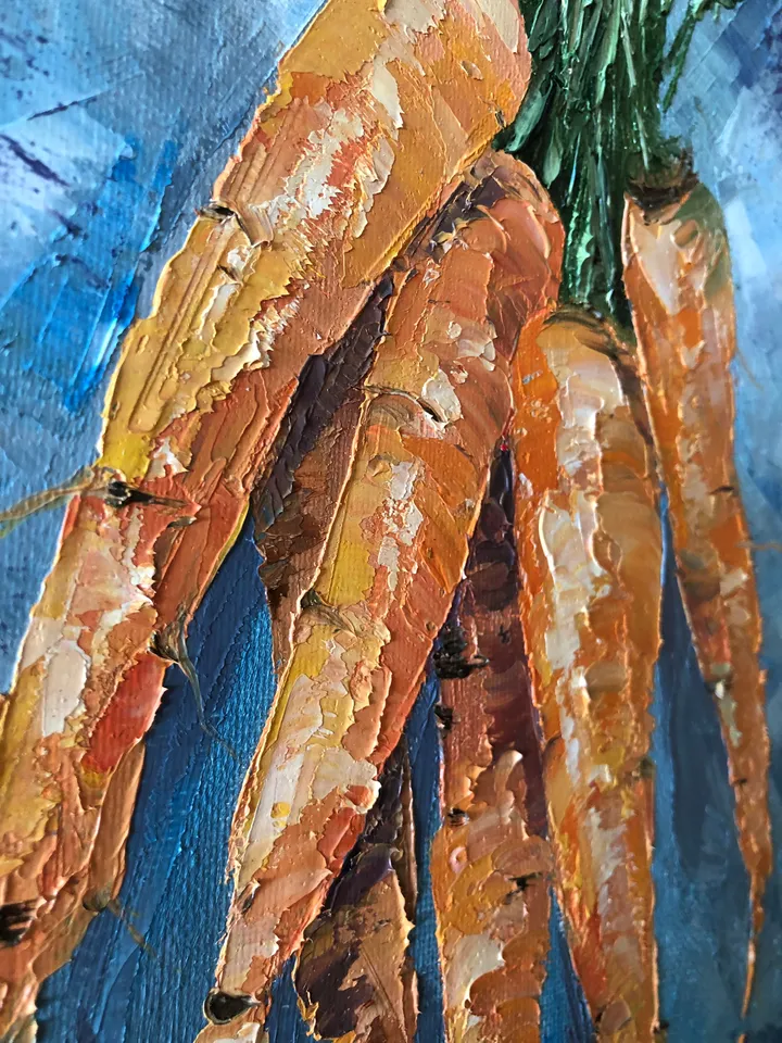Kitchen Still life Painting Vegetables Paintings Original Oil Beets Paintings Carrots Painting