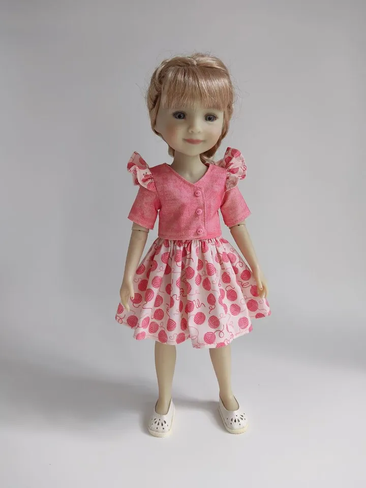 PDF sewing pattern for Ruby Red Fashion Friends and Wellie Wishers dolls.