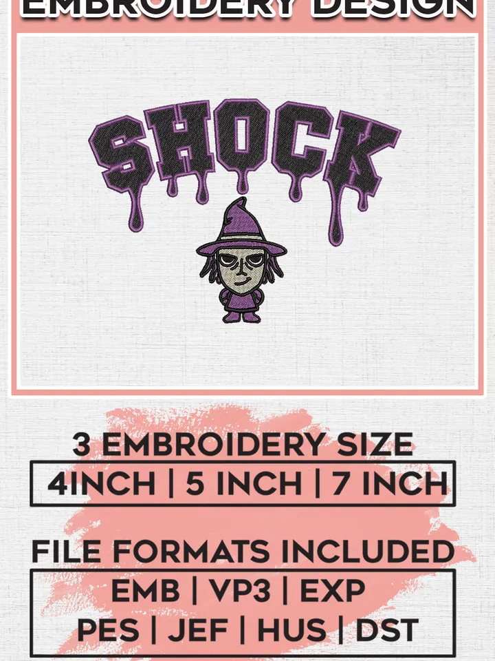 Halloween Shock Drop Name Embroidery designs, Nightmare Before Christmas Machine embroidery designs, Halloween embroidery files, Spooky Season Machine Embroidery Digitized Pes Files, Digital Download