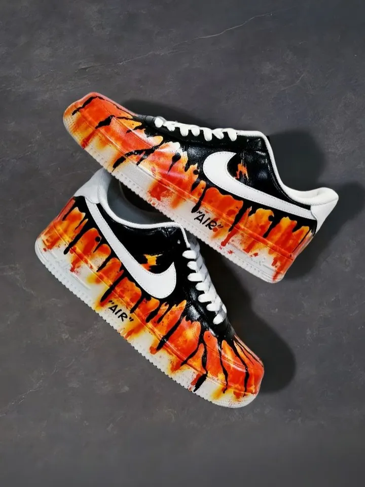 Sneaker Nike Air Force One Custom Made Custom Sneakers Nike Air