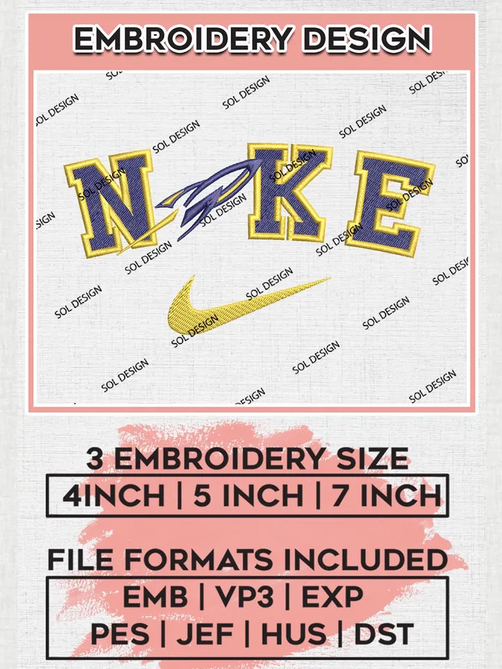 Nike Toledo Rockets Machine Embroidery Design, NCAA Toledo Rockets Embroidery Design Design files, NCAA Embroidery Designs, NCAA Machine Embroidery Designs, Digital Download