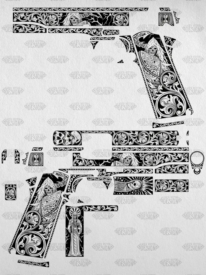 VECTOR DESIGN Rock Island Armory M 1911-A1 FS Tactical Grim Reaper