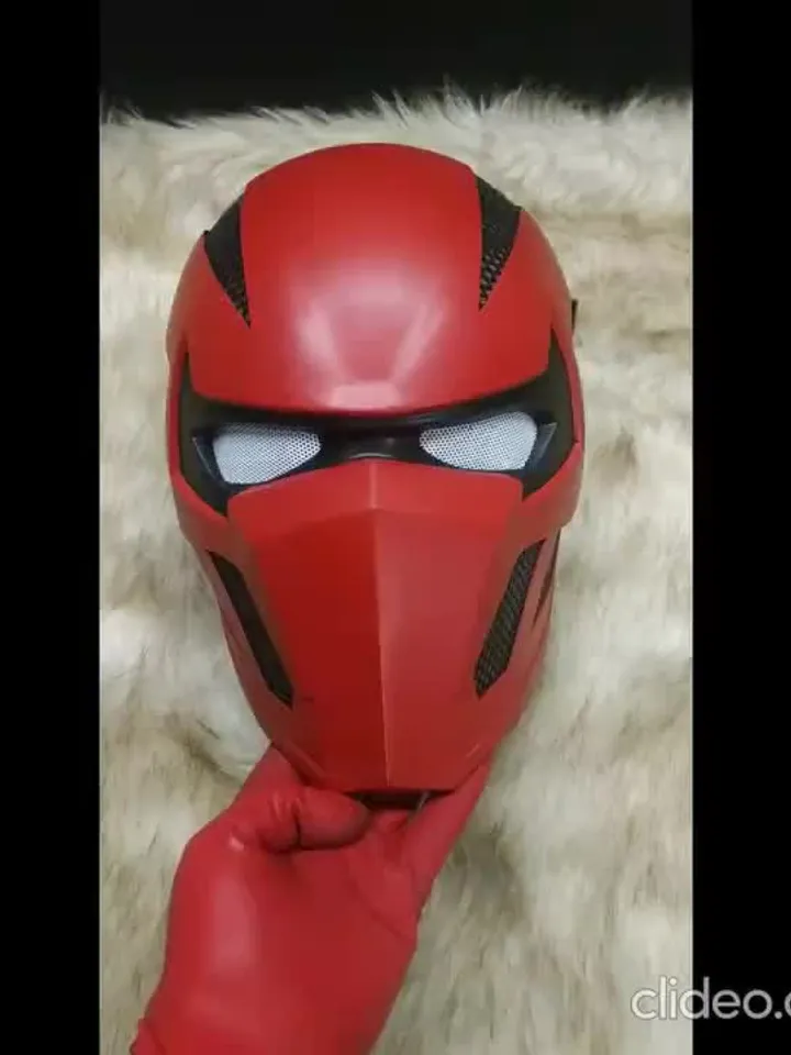 Red Hood helmet - Deadpool helmet - cosplay helmet - steel helmet - hand forged