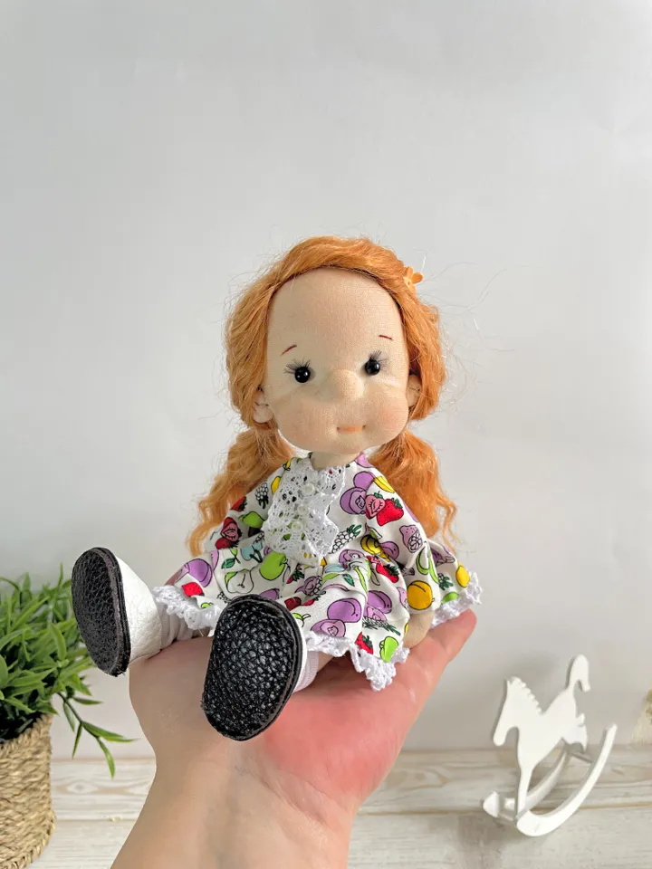 Handmade Textile Doll Art Doll Waldorf Doll Inspiration Birthday Gift for Girl