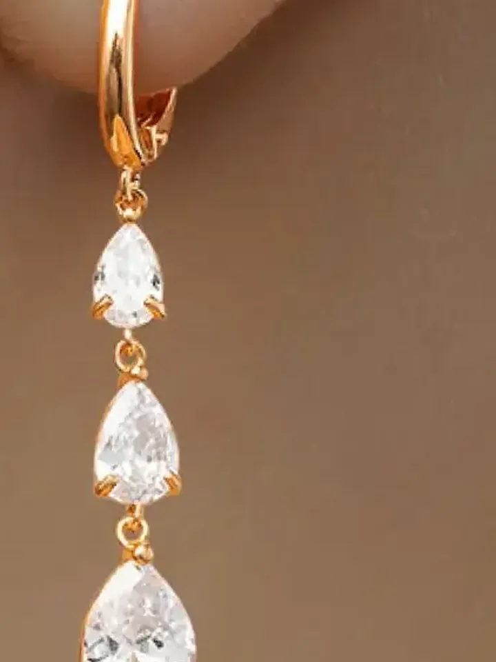 Earrings Silver 925 with cubic zirconia