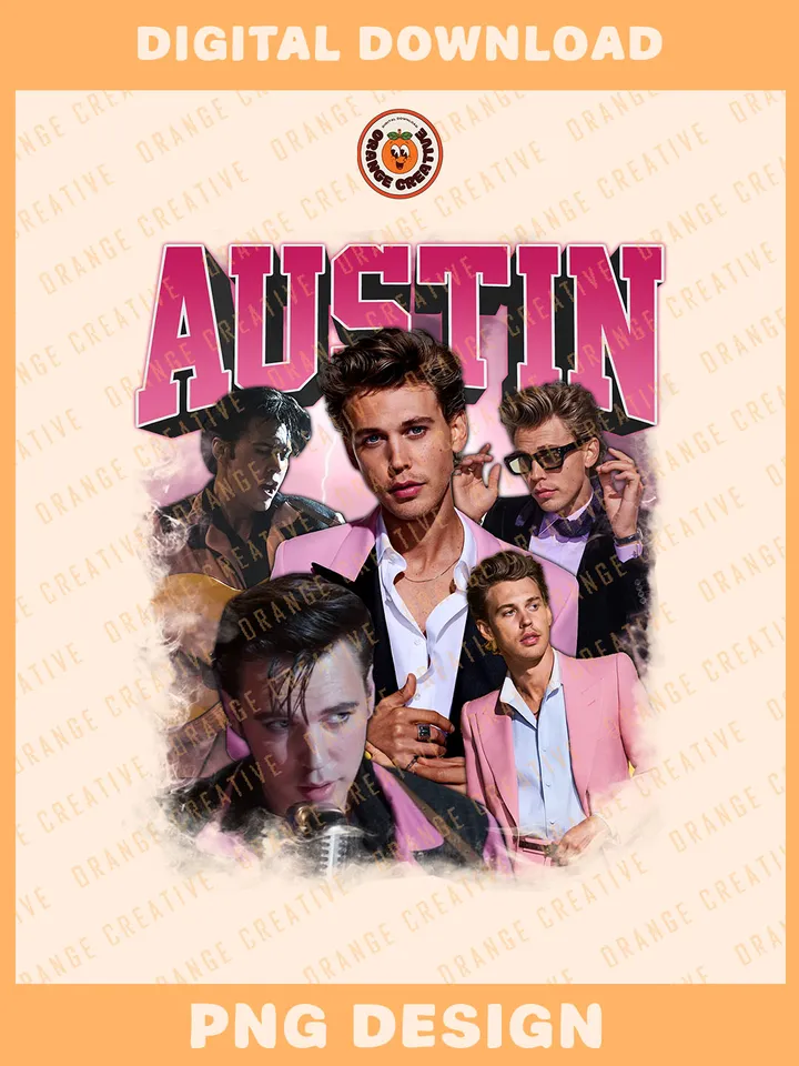 90s Austin Butler Actor Bootleg T-shirt PNG, Rap Bootleg Template, Graphic Vintage Bootleg PNG Files, Custom Bootleg Rap Tee, Digital Download