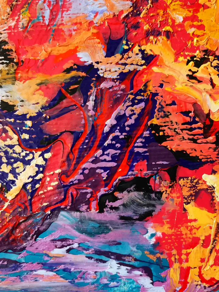 Volcano Hawaii Art Original Oil Painting Landscape Lava Mountain Artist Svinar Oksana