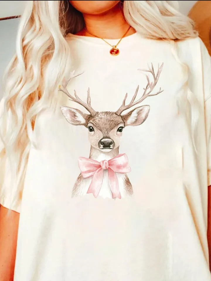 Coquette Reindeer,Christmas png,Christmas designs,Pink Christmas png,Christmas sublimation,Retro Holidays png,Holiday vibes png,Girly