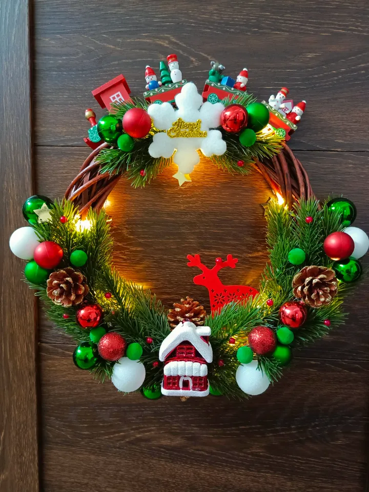 Handmade Christmas wreath