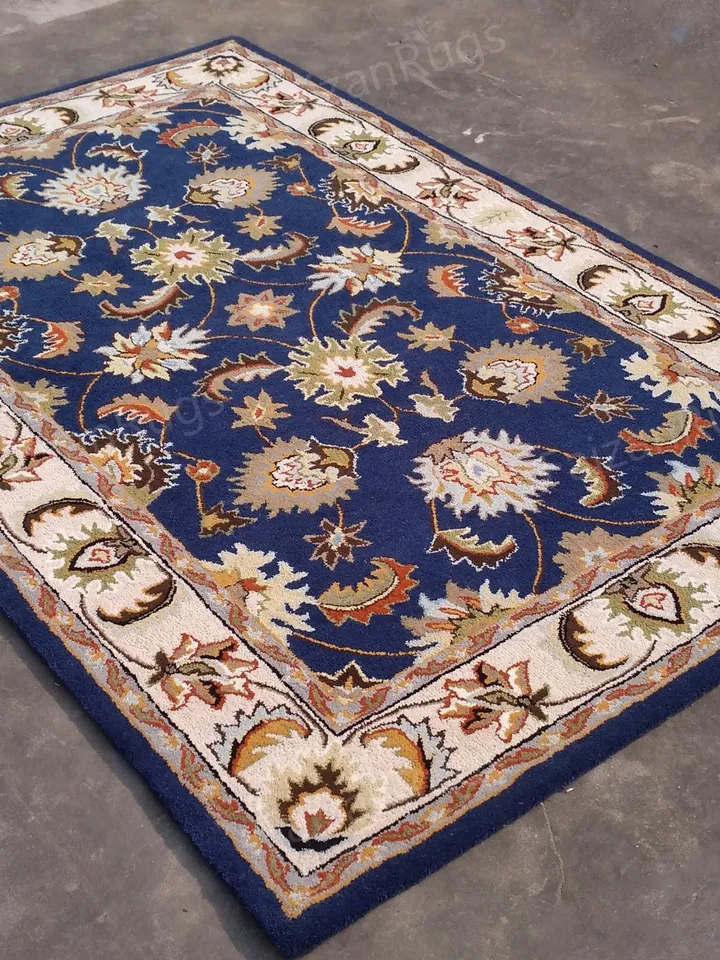 Buy Premium Abushan Rug Hand Tufted Floral Rug Handmade Wool Carving Rug Large Area Home Rug for Living Dining Bedroom 8x8 10x10 8x10