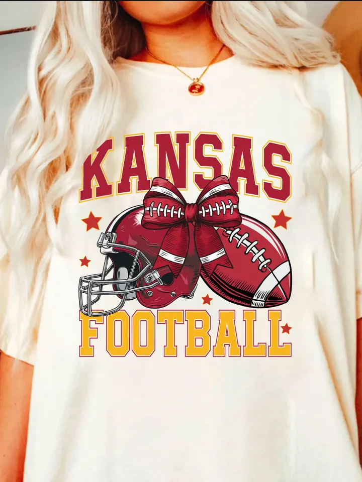 Football png, Coquette Football PNG, K City Football PNG, Football Team PNG, K City Football Sweatshirt, Football Digital Red Team Football